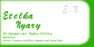 etelka nyary business card