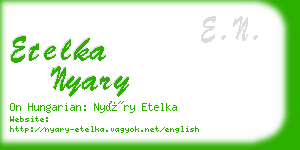 etelka nyary business card